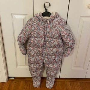 Eco Down Baby Gap Floral Snowsuit 12-18 months